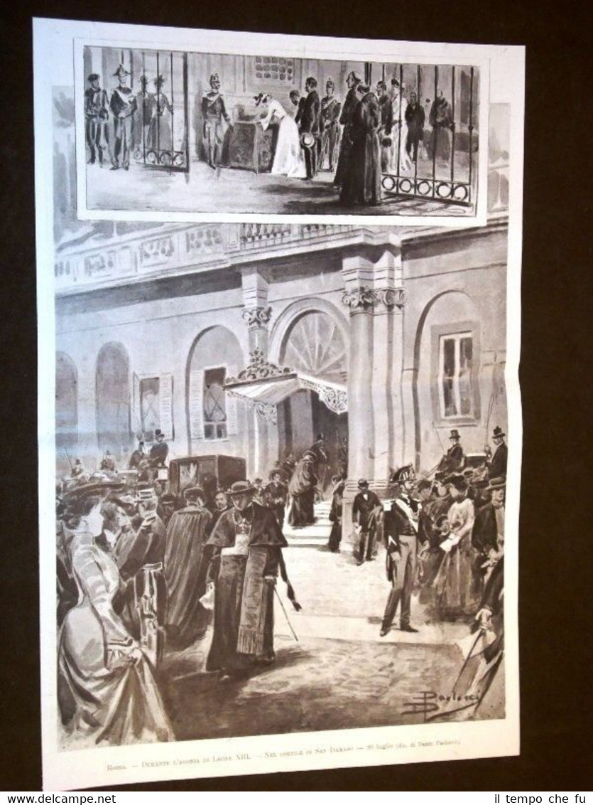 Roma nel 1903 Durante l'agonia di Papa Leone XIII Cortile …