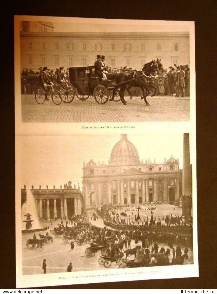 Roma nel 1903 Re Edoardo VII Inghilterra si reca al …