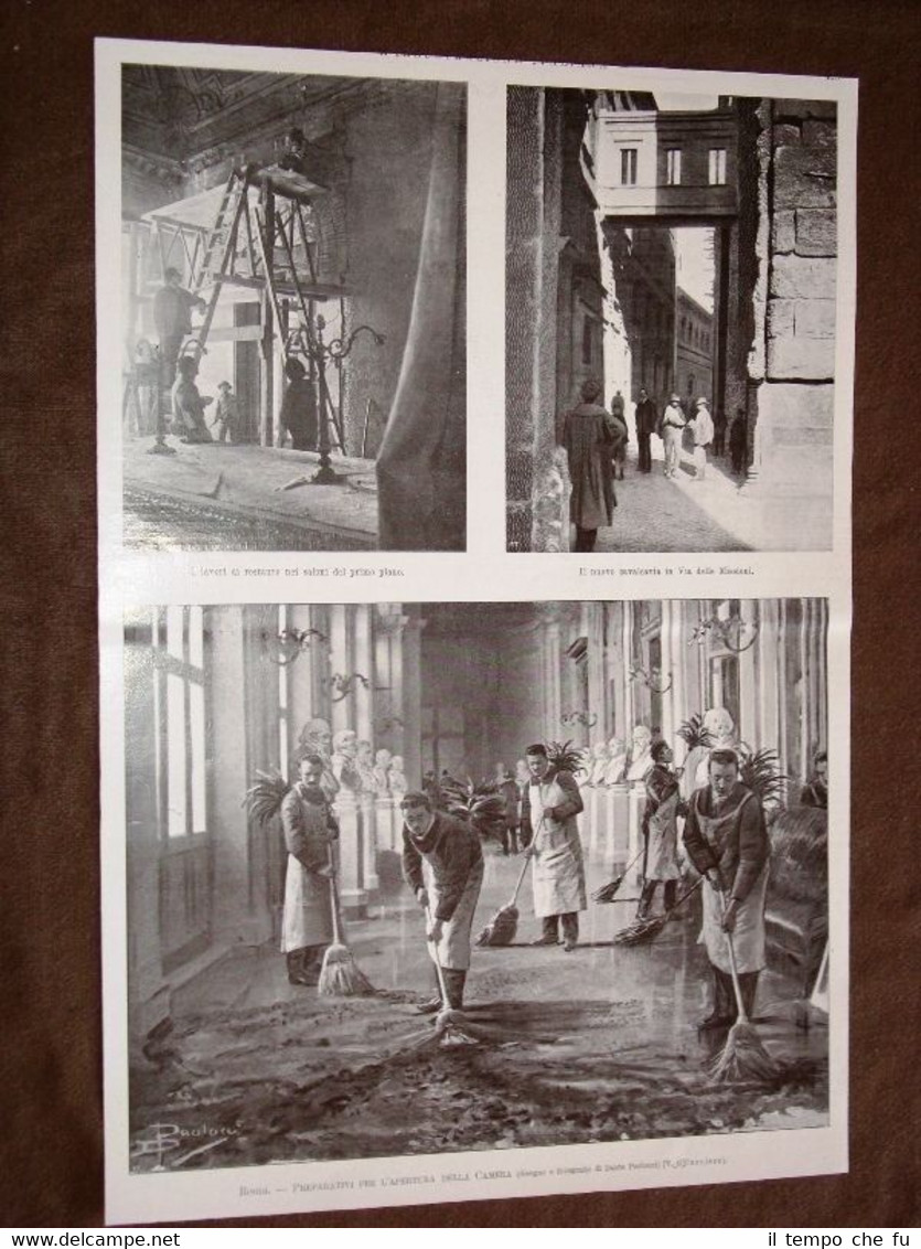Roma nel 1904 Preparativi apertura della Camera Cavalcavia di Via …
