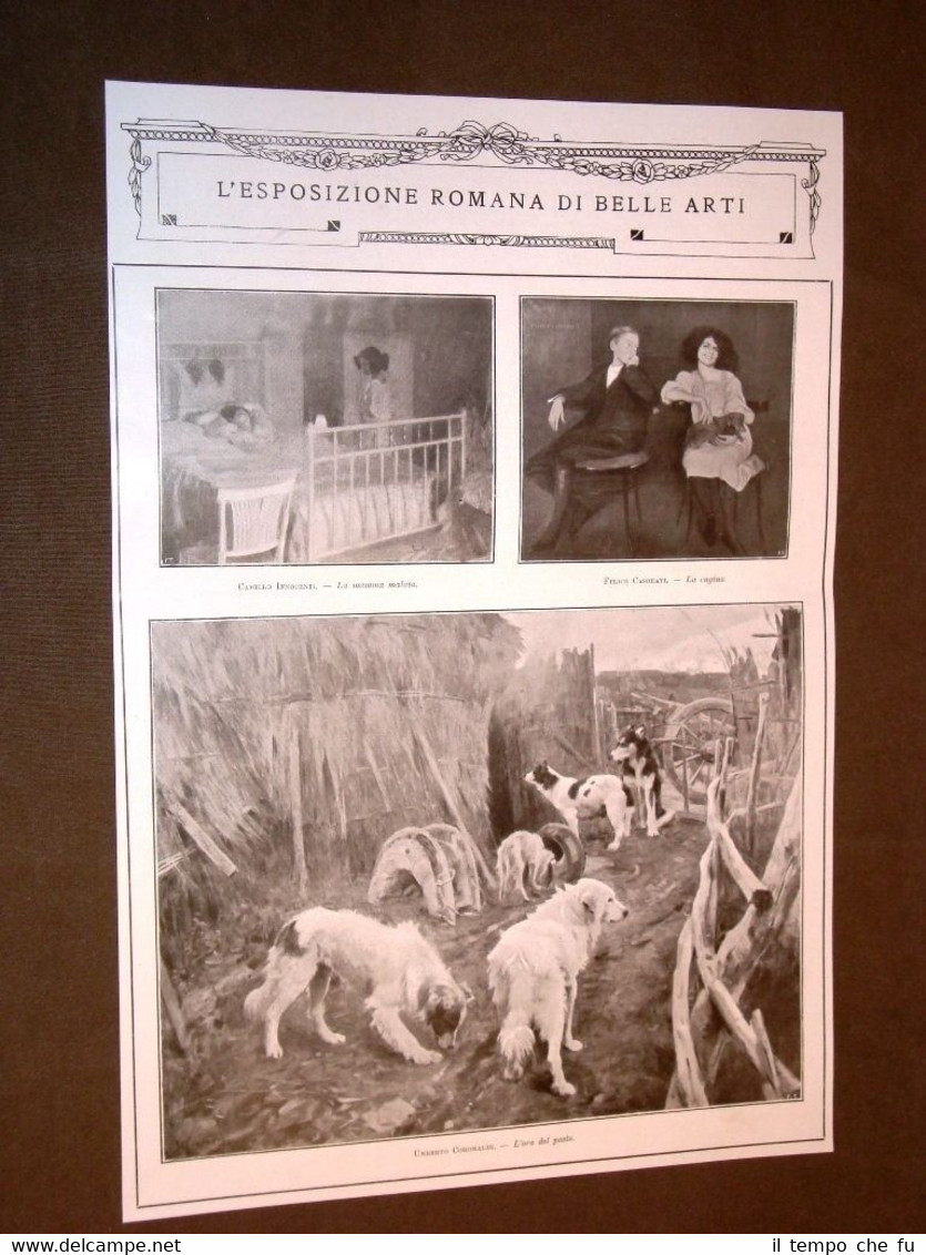 Roma nel 1910 Esposizione di Belle Arti Innocenti Casorati Coromaldi …