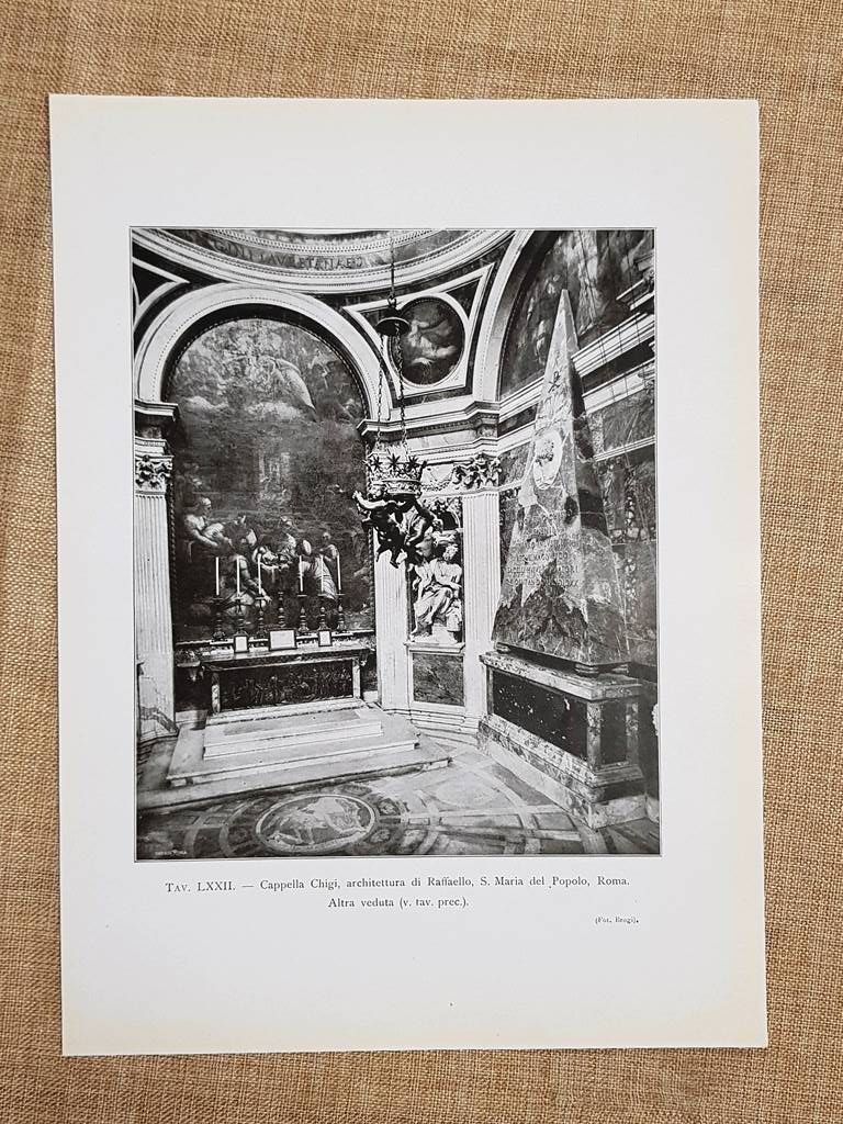 Roma nel 1917 Cappella Chigi Santa Maria del Popolo Raffaello …