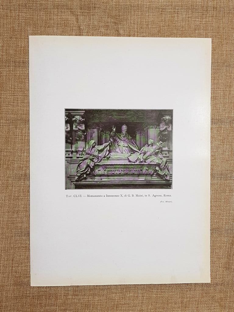 Roma nel 1917 Monumento a Innocenzo X di G.B. Maini …