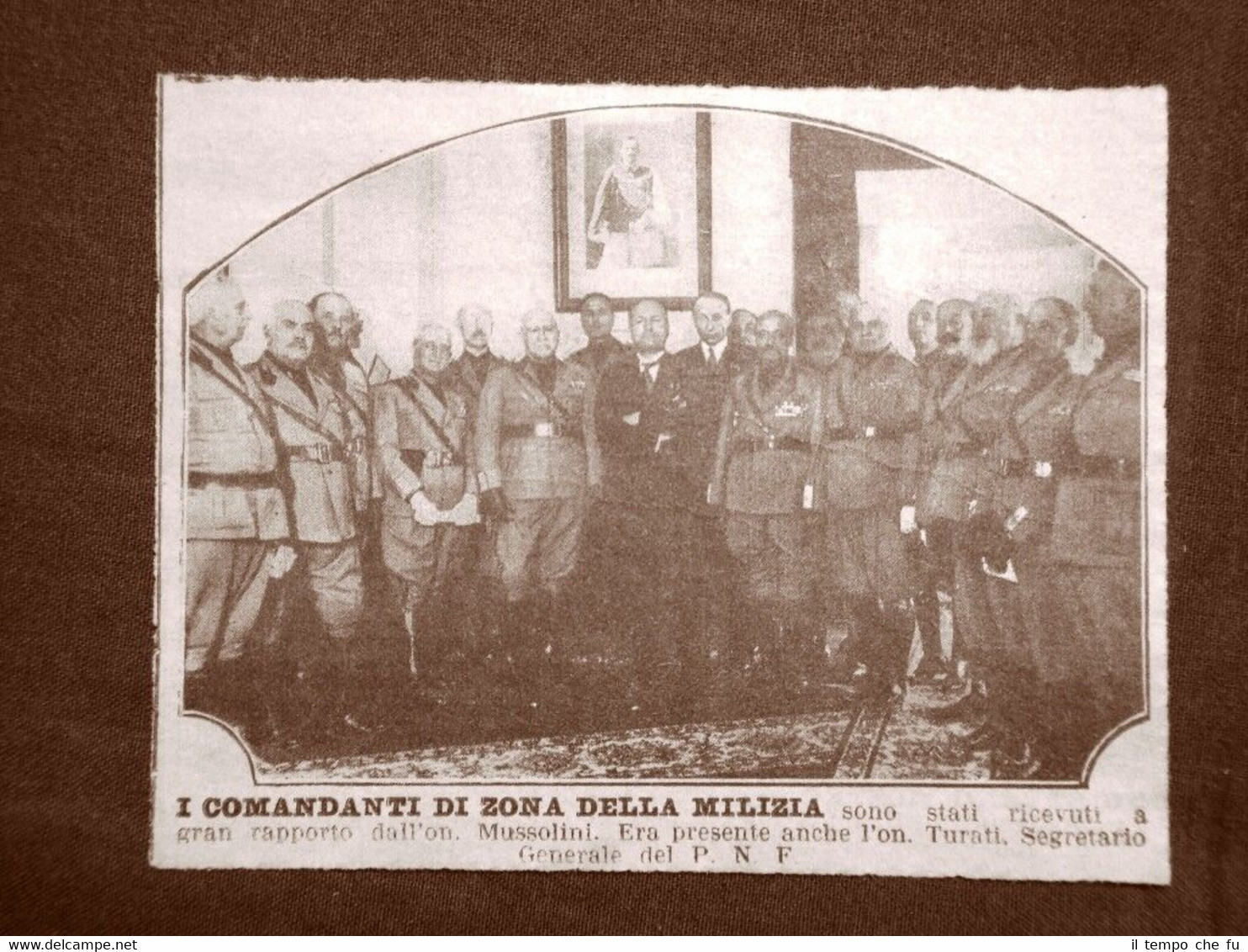 Roma nel 1926 Duce Mussolini con i Comandanti di Zona …