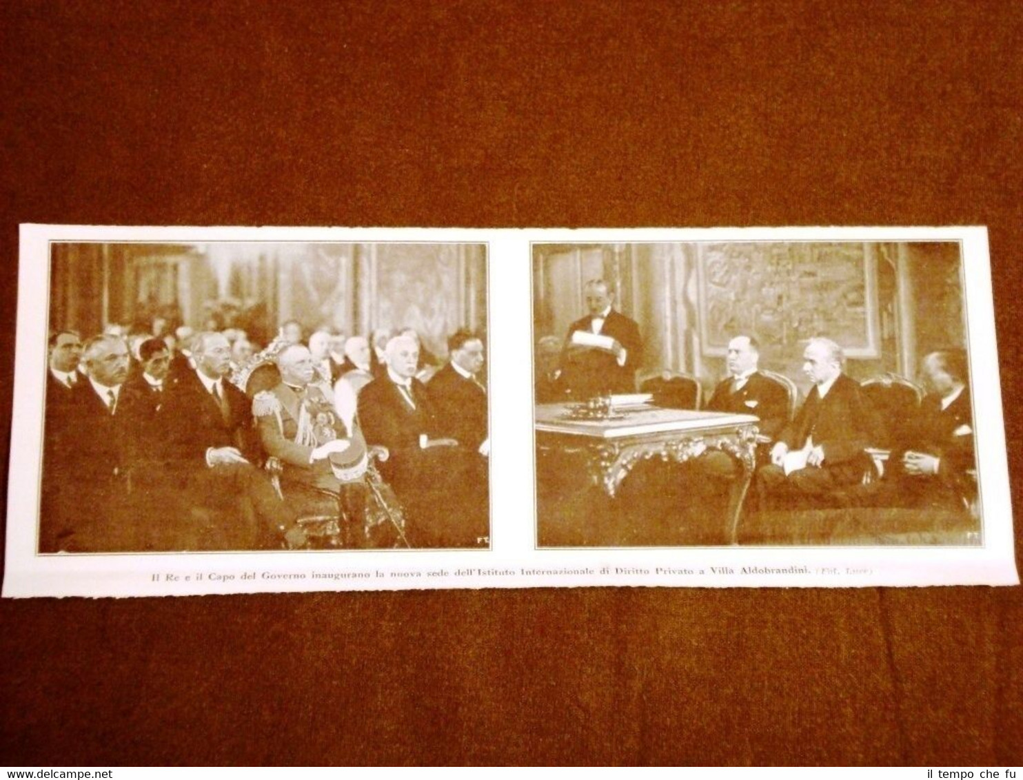 Roma nel 1928 Re Vitt.Emanuele III Savoia e Duce Benito …