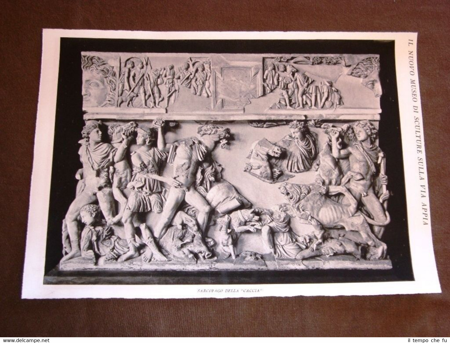 Roma nel 1930 Museo delle sculture in via Appia Sarcofago …