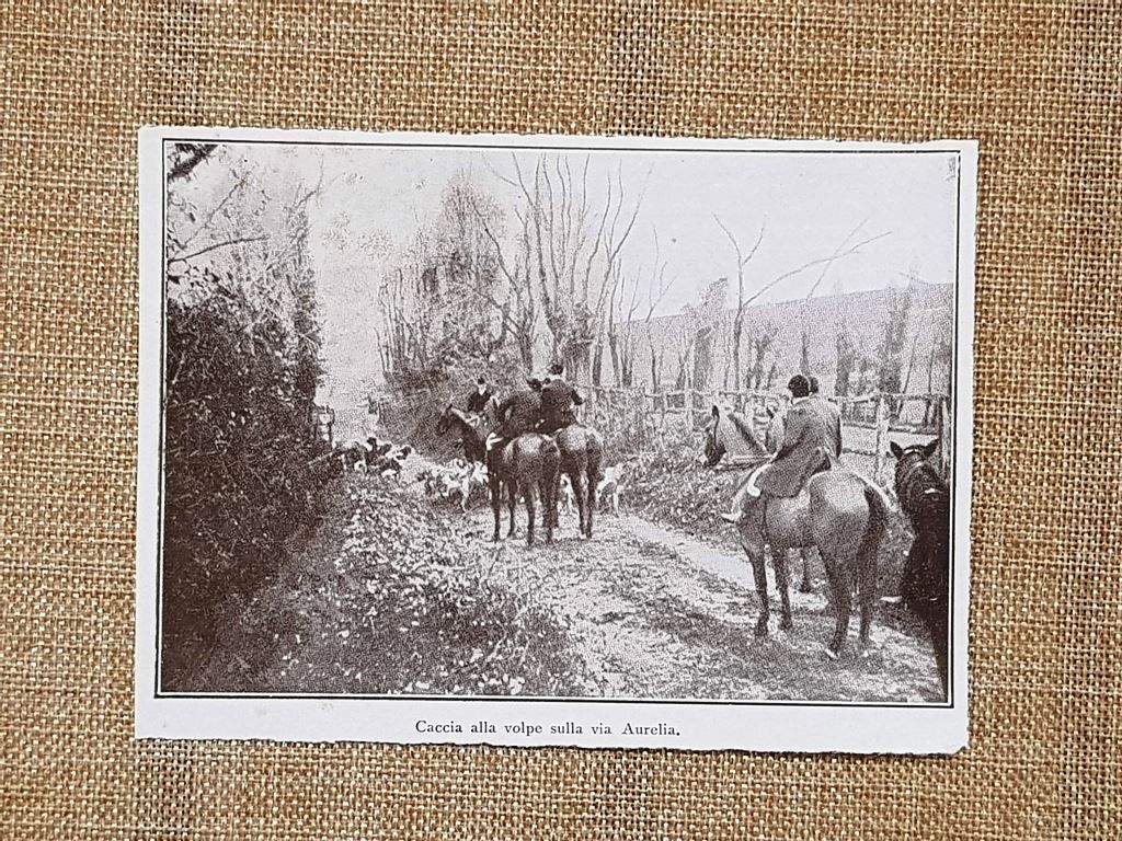 Roma nel 1931 La caccia alla volpe sulla Via Aurelia …