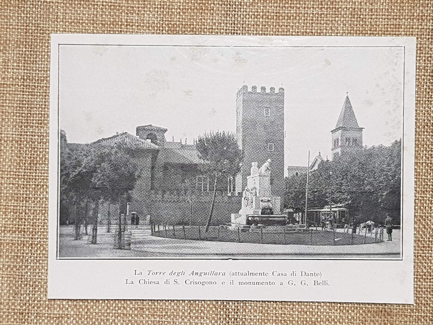 Roma nel 1931 Torre degli Anguillara Chiesa di S. Crisogono …
