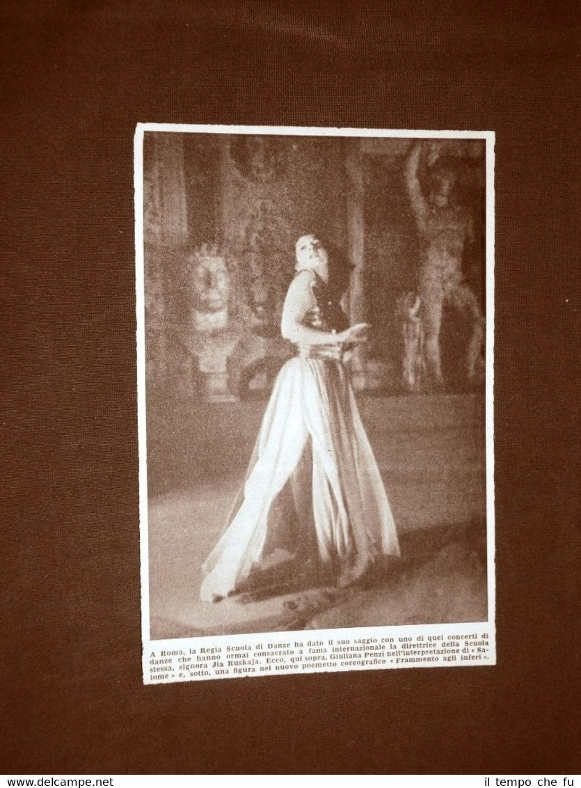 Roma nel 1943 Regia scuola di danze Jia Ruskaja Giuliana …