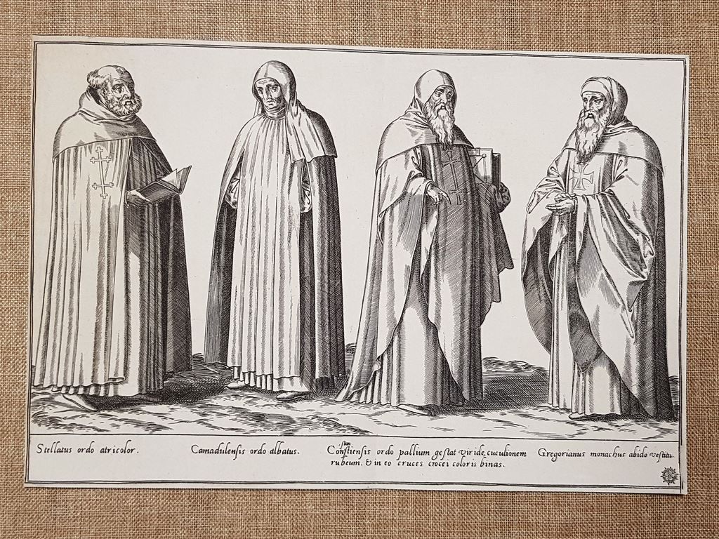Roma Ordini religiosi Ritratti degl'Habiti Bartolomeo Grassi del 1585 Ristampa
