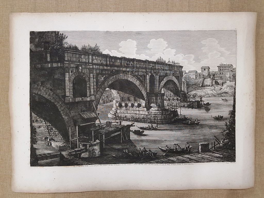 Roma Ponte Rotto Acquafote di Luigi Rossini e Bartol. Pinelli …