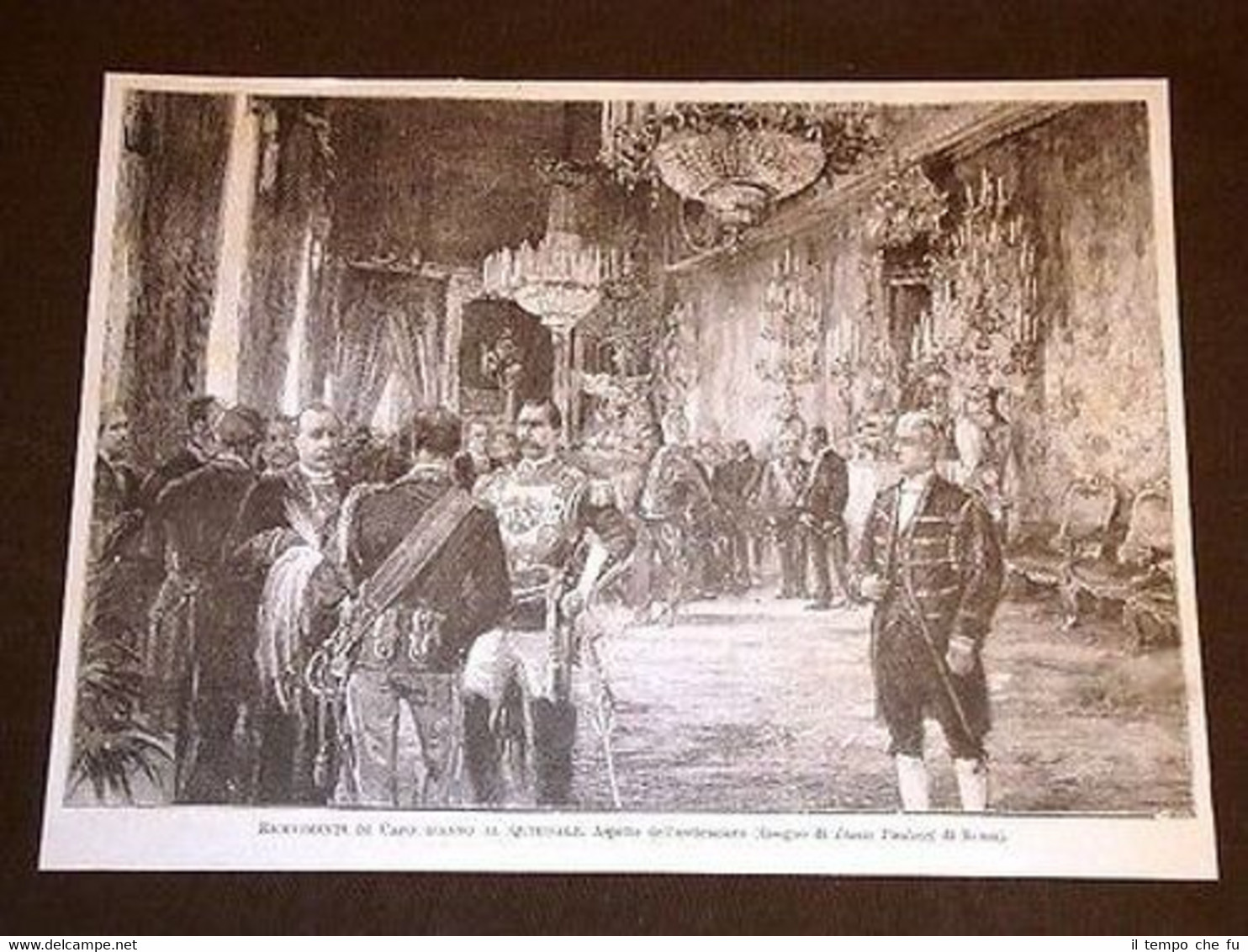 Roma Ricevimenti di Capo d'anno al Quirinale nel 1898 Aspetto …