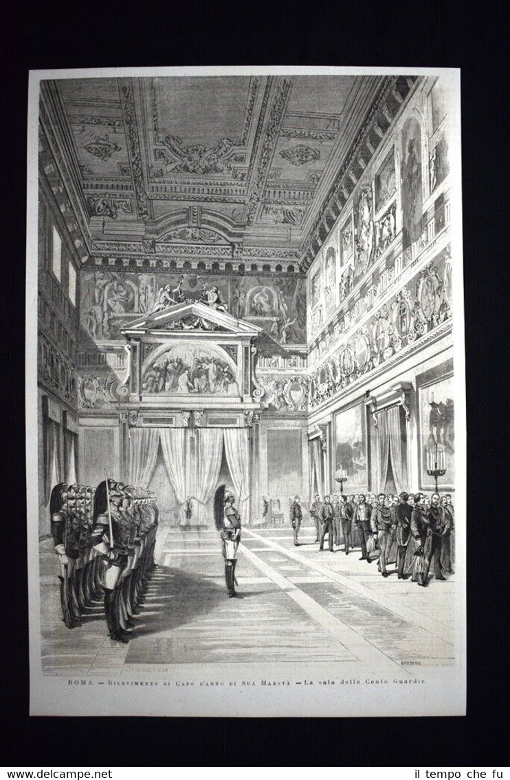 Roma:Ricevimento di Capo d'Anno - La sala delle Cento Guardie …