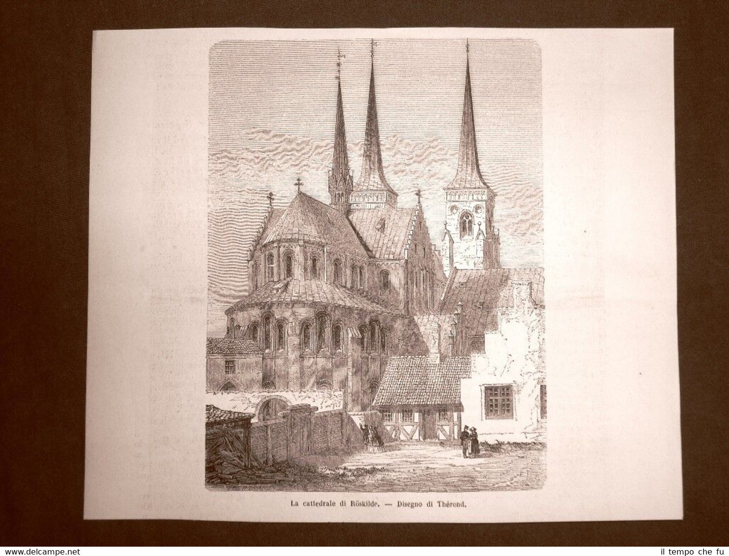 Roskilde nel 1863 La Cattedrale Danimarca