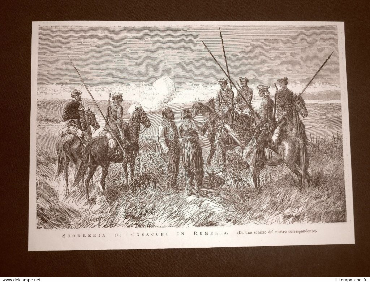Rumelia o Rumeli nel 1877 Scorreria di Cosacchi Balcani Impero …