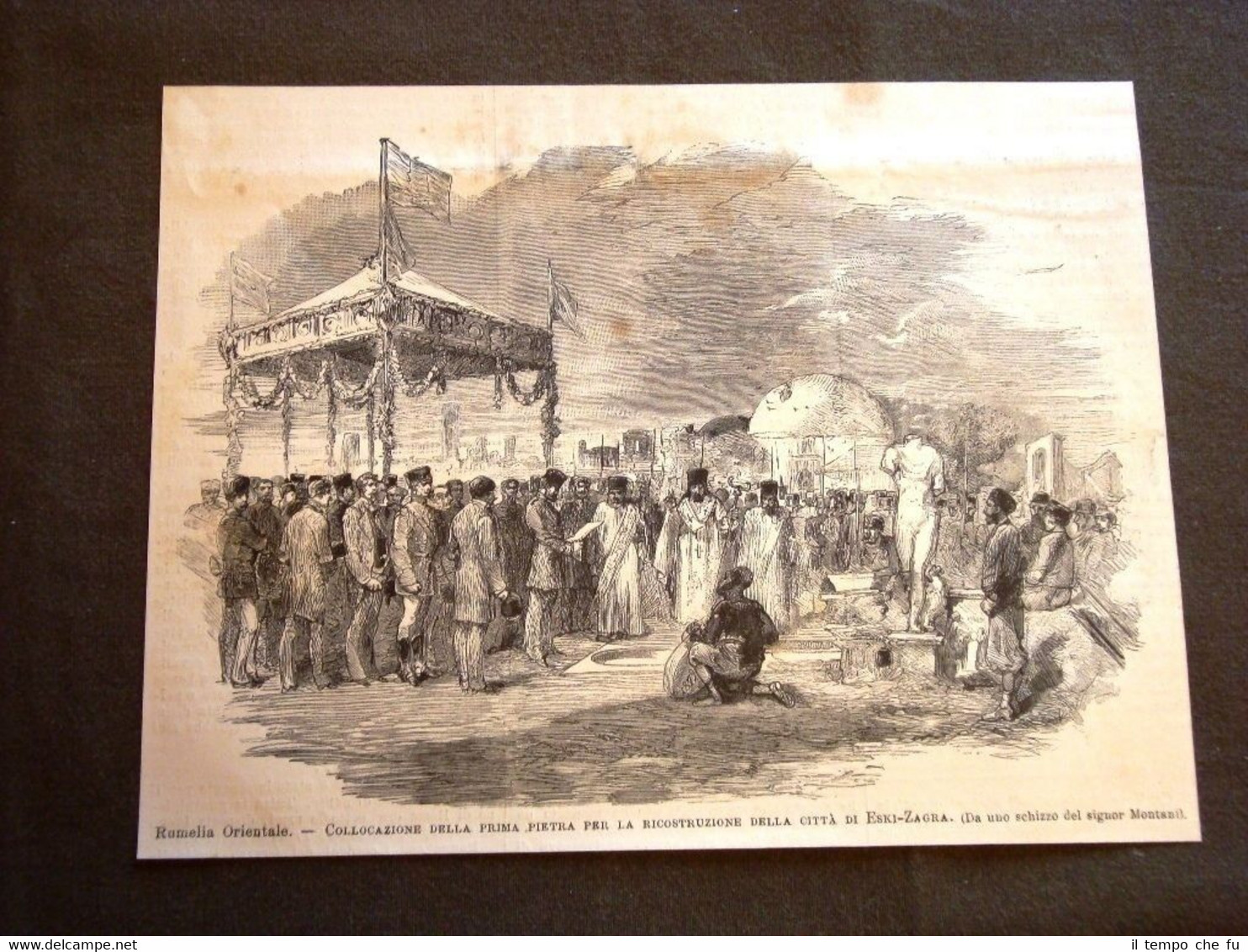 Rumelia Orientale nel 1880 Collocazione prima pietra costruzione di Eski …