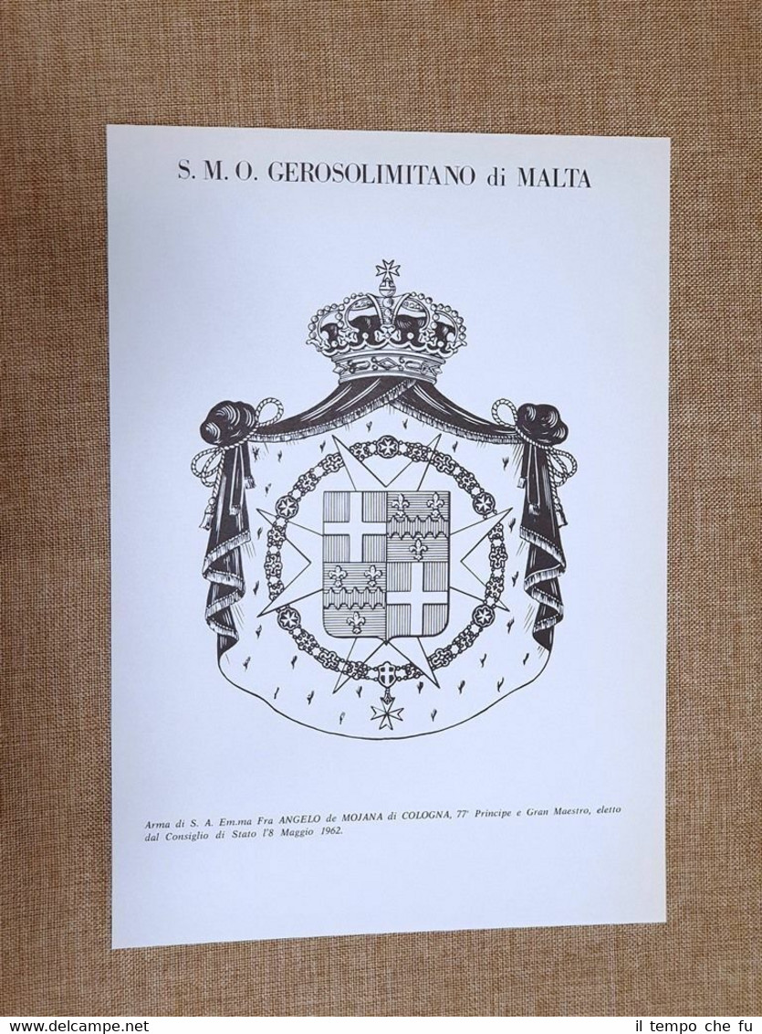 S.M.O. Gerosolimitano di Malta (1) Stemma o blasone Araldica
