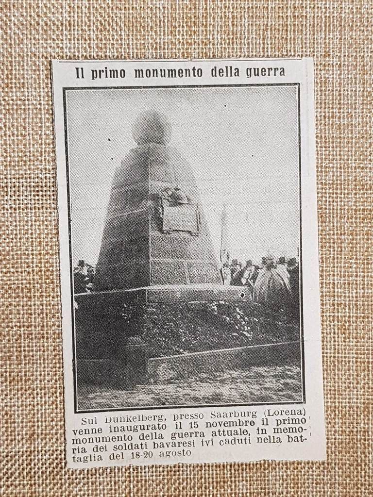 Saarburg 15 novembre 1914 Inaugurazione monumento Lorena 1a guerra mondiale …
