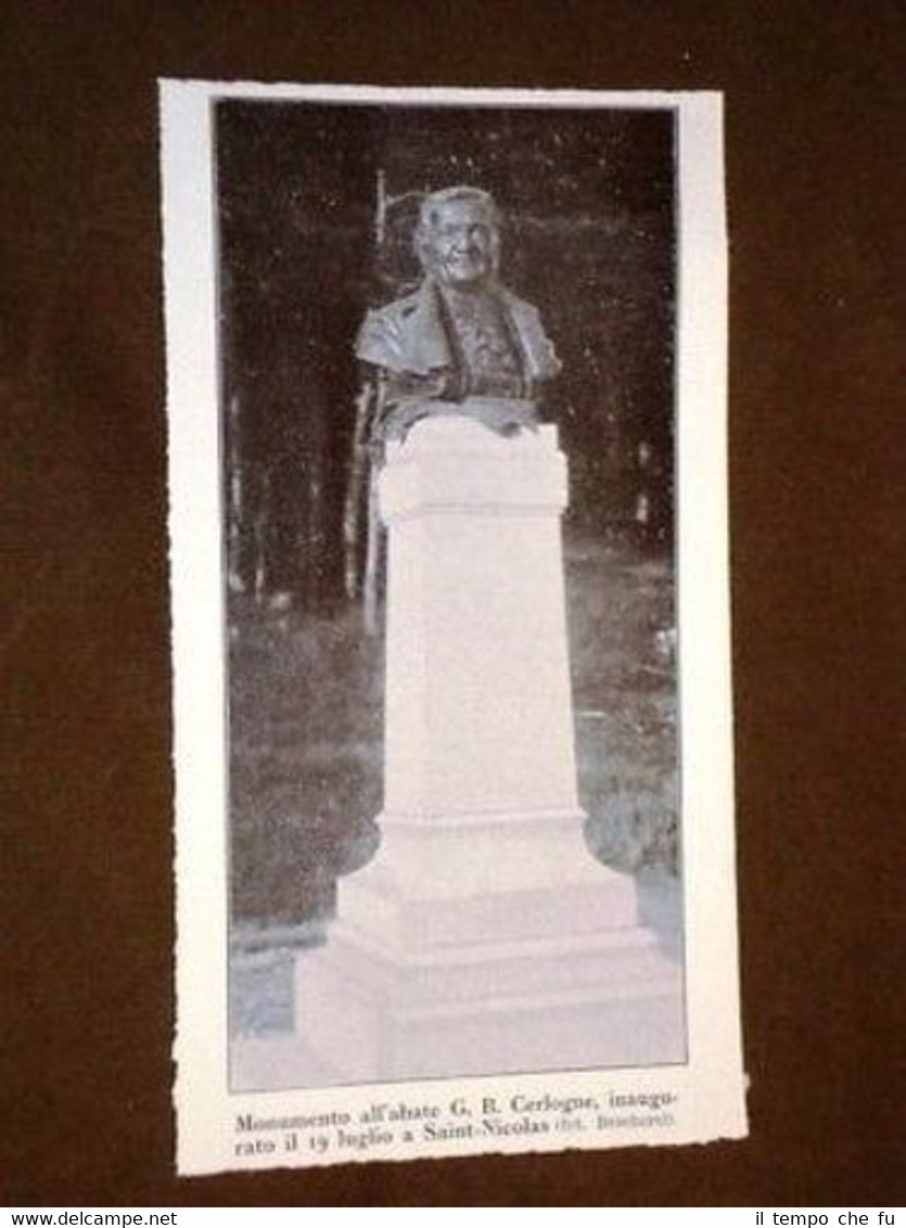 Saint-Nicolas Monumento all'Abate G.B. Cerlogne