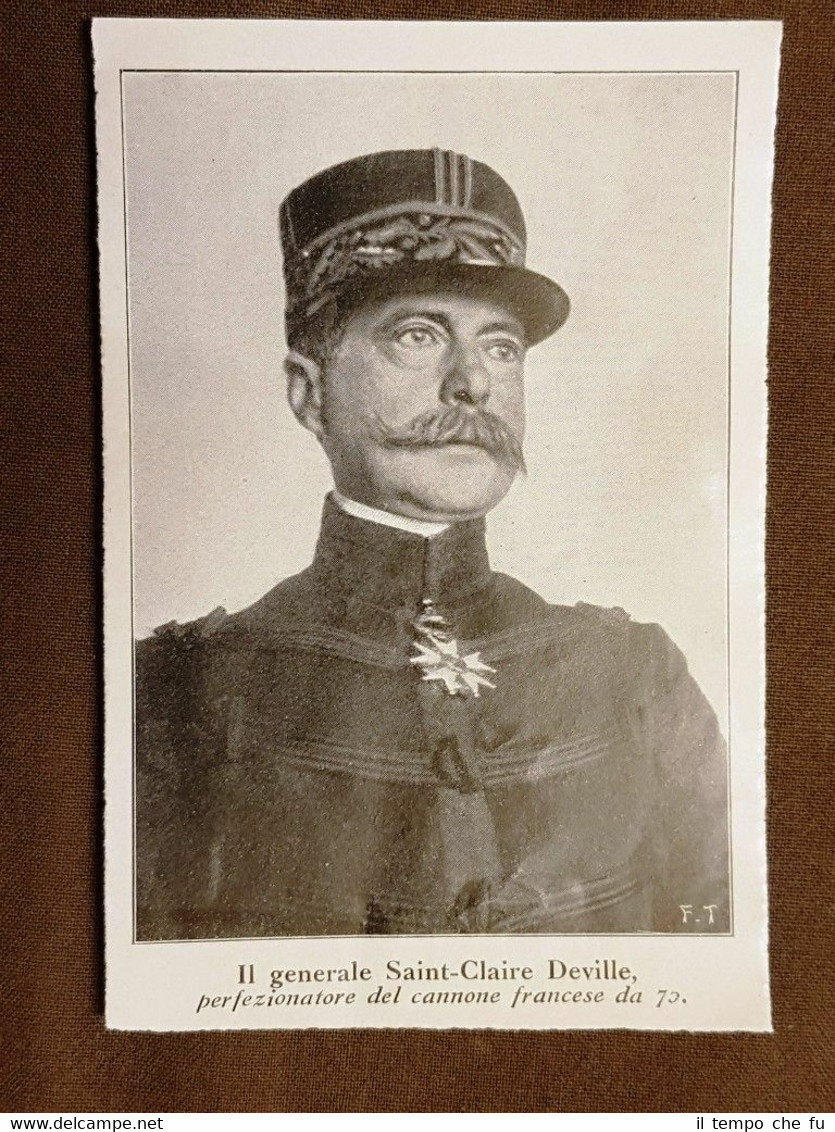 Sainte-Claire Deville nel 1915 Perfezionò il cannone WW1 Prima guerra …