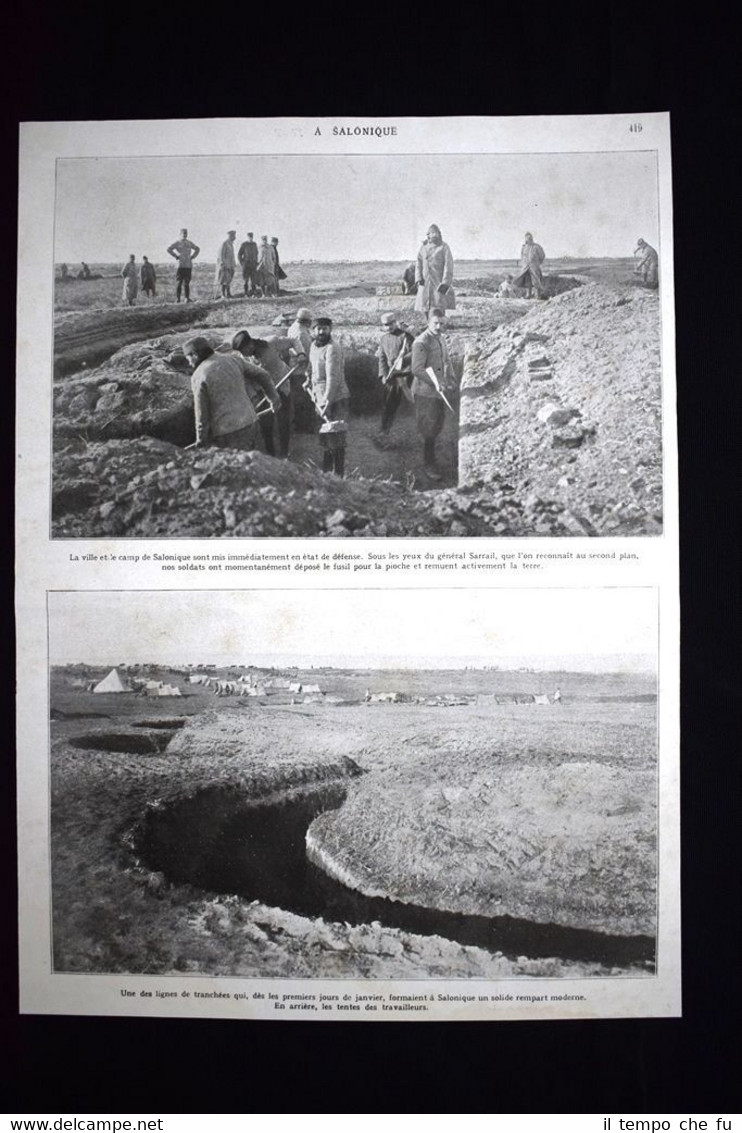 Salonique, général Sarrail, Guillaume II, Corfou, Achille WW1 Guerra 1914 …