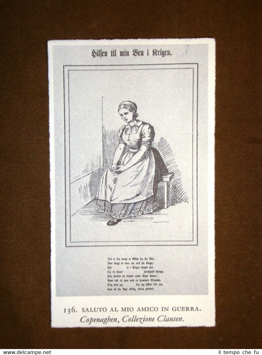 Saluto al mio amico in guerra Clausen Stampa popolare scandinava …