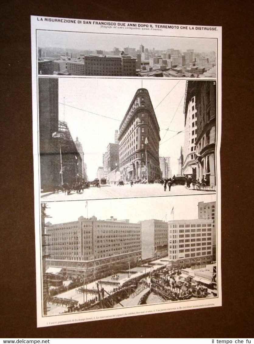 San Francisco nel 1908 2 anni dopo il terremoto Exchange …