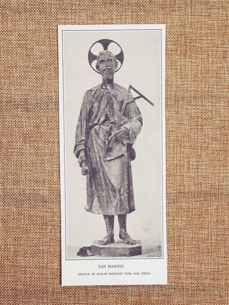 San Marino Statua di Giulio Tadolini fusa dal Nelli Stampa …