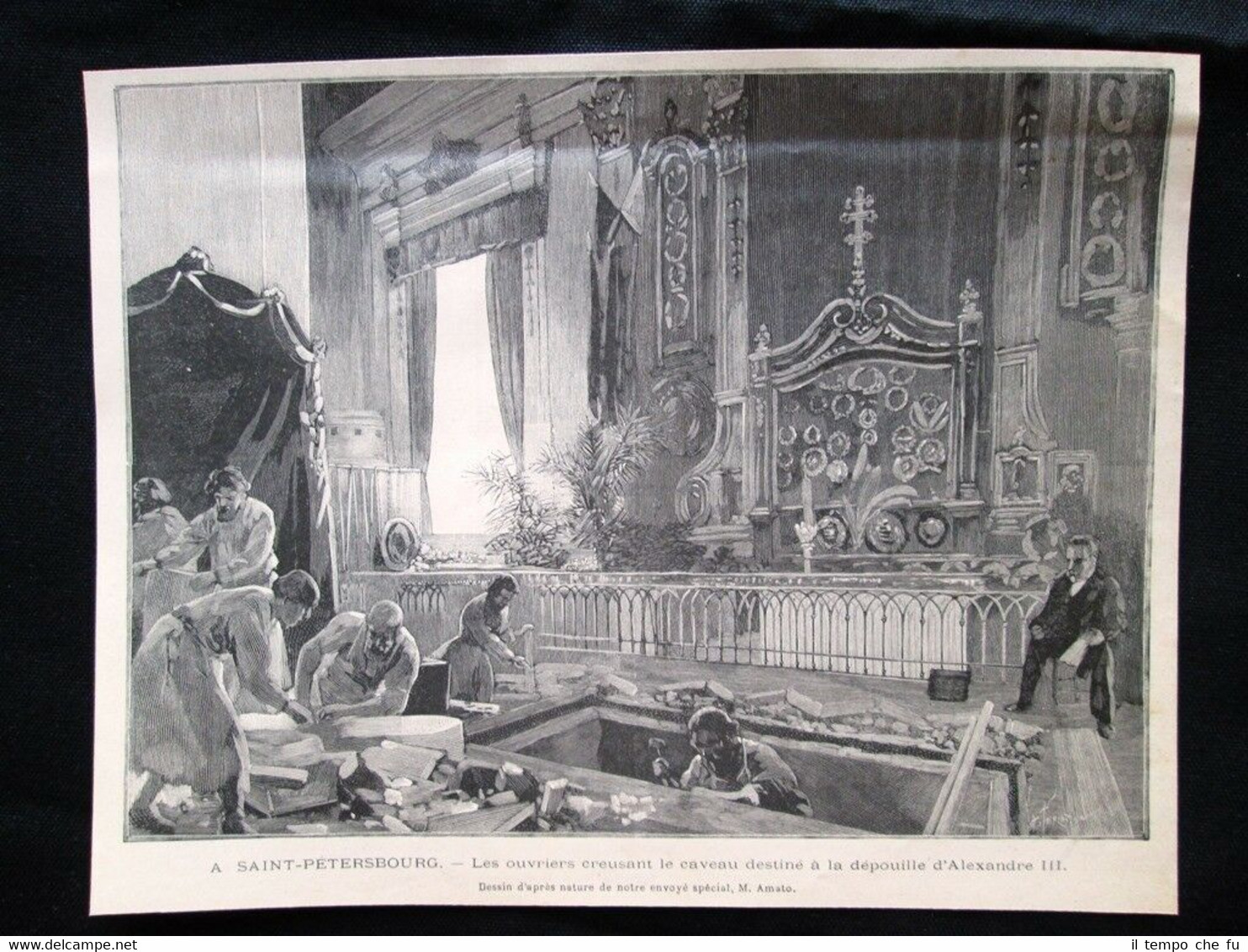 San Pietroburgo - Operai scavano la fossa per Alessandro III …