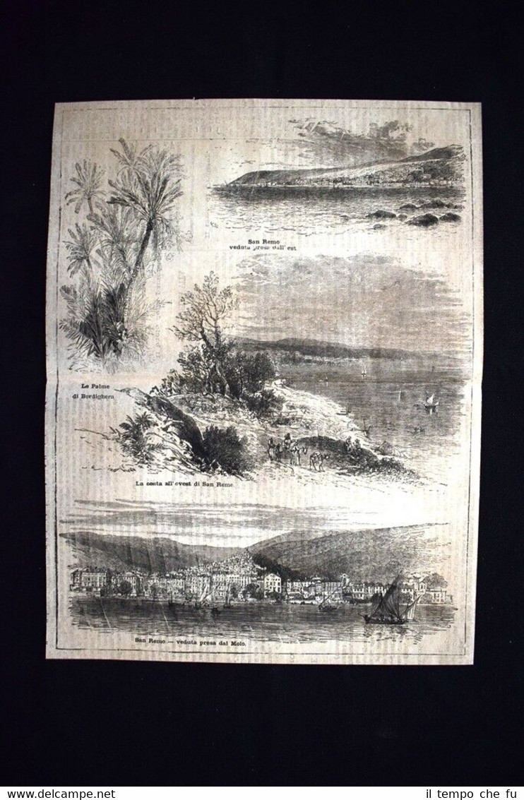 San Remo veduta presa dall'est - Le palme di Bordighera …