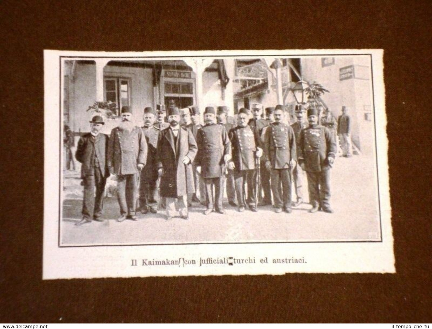 Sangiaccato di Novi Bazar nel 1908 Kaimakan con ufficiali di …