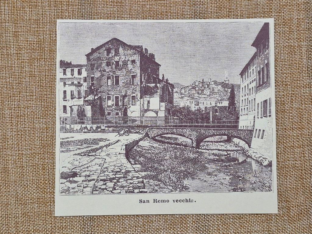 Sanremo o San Remo nell'800 La città vecchia Imperia Liguria