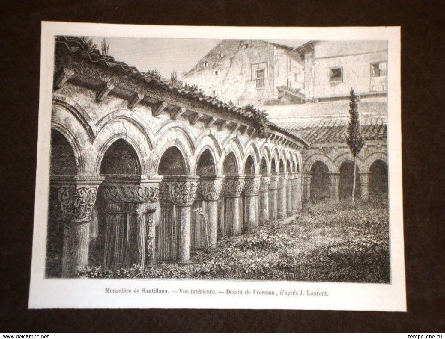 Santillana nel 1871 Monastero Veduta interiore (2/2)