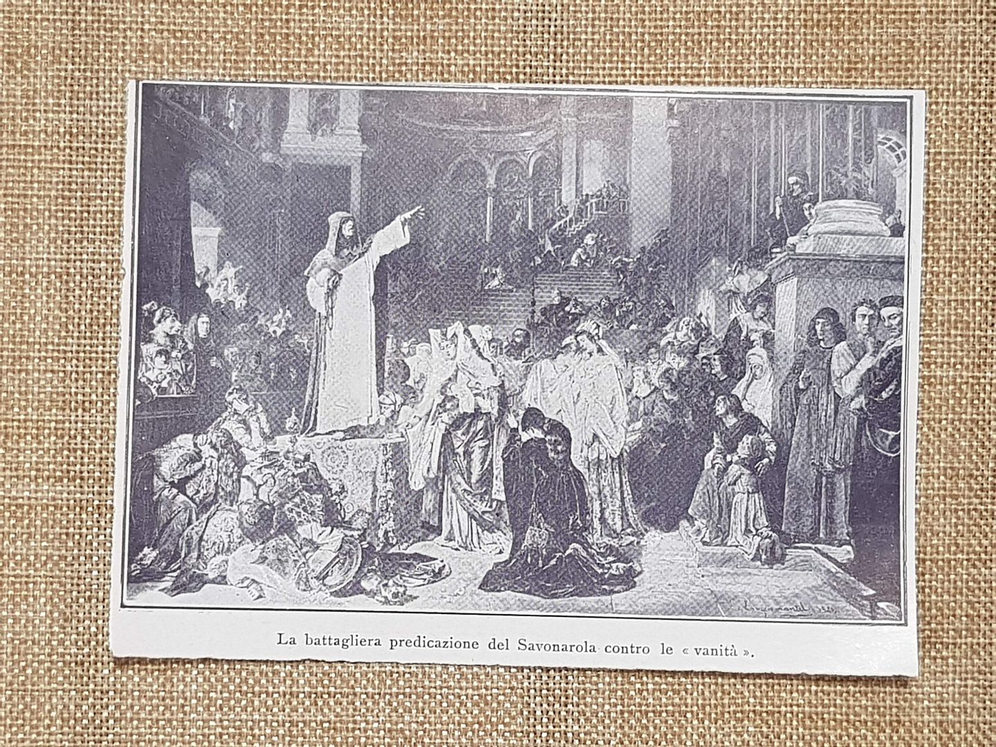 Savonarola predica contro la vanità Autore da identificare Stampa del …