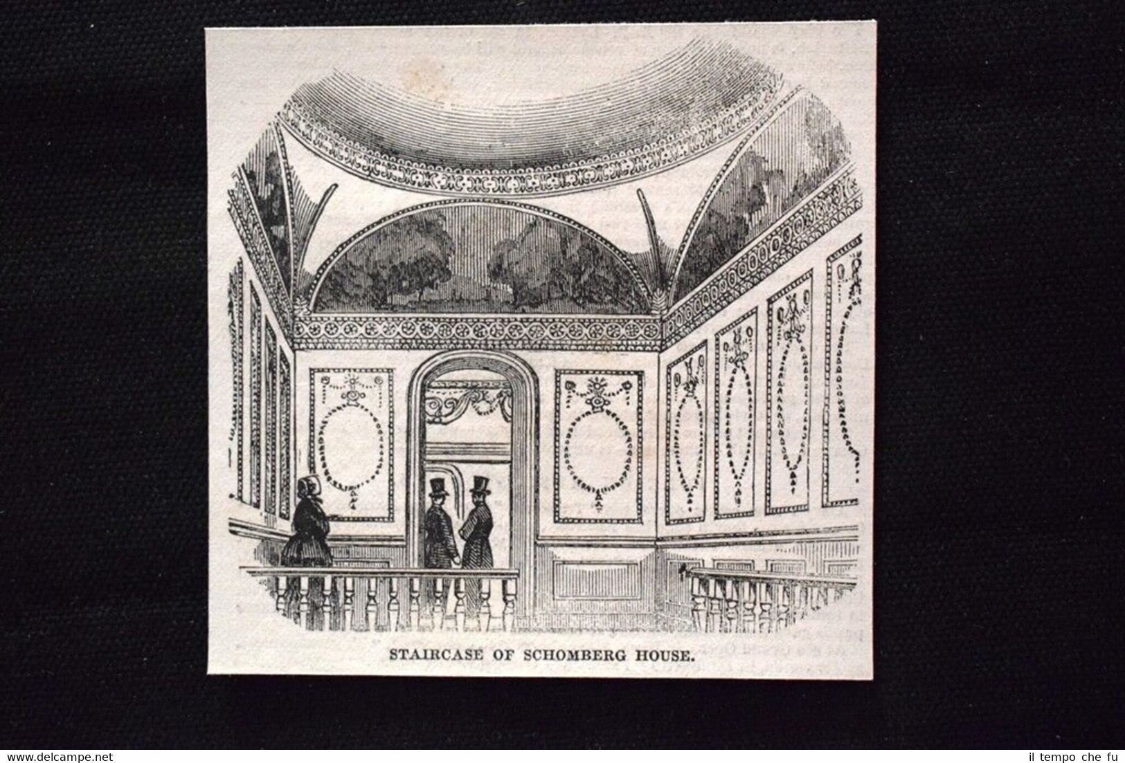 Scala di Casa Schomberg, Pall Mall, Londra, Inghilterra Incisione del …