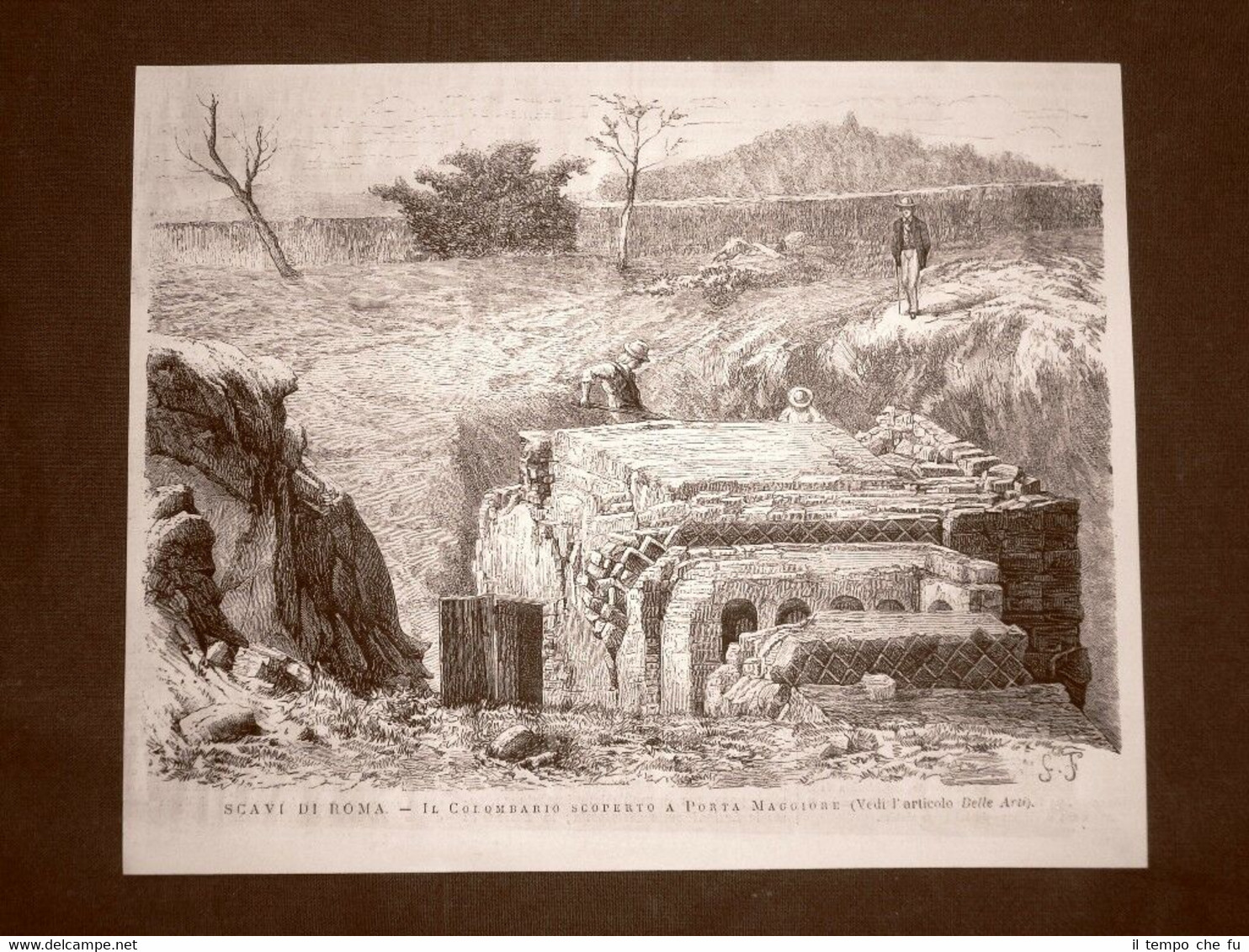 Scavi di Roma nel 1875 Il colombario scoperto a Porta …