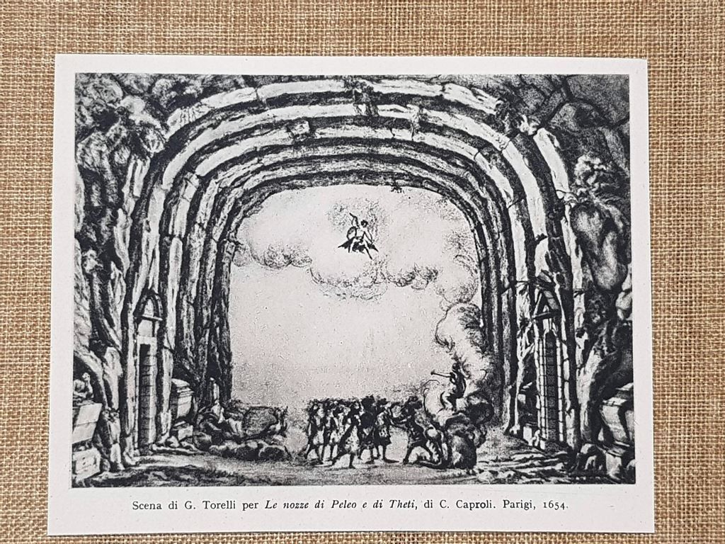 Scena di Torelli Nozze di Peleo e Teti 1654 Caproli …