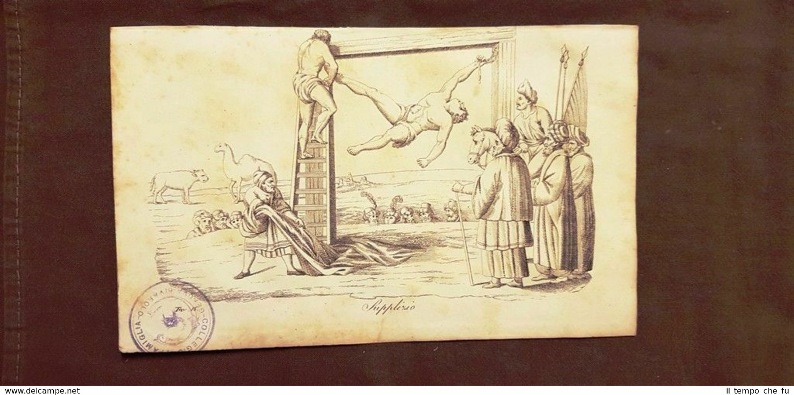 Scena di un supplizio in Africa Acquaforte del 1830 Costume …