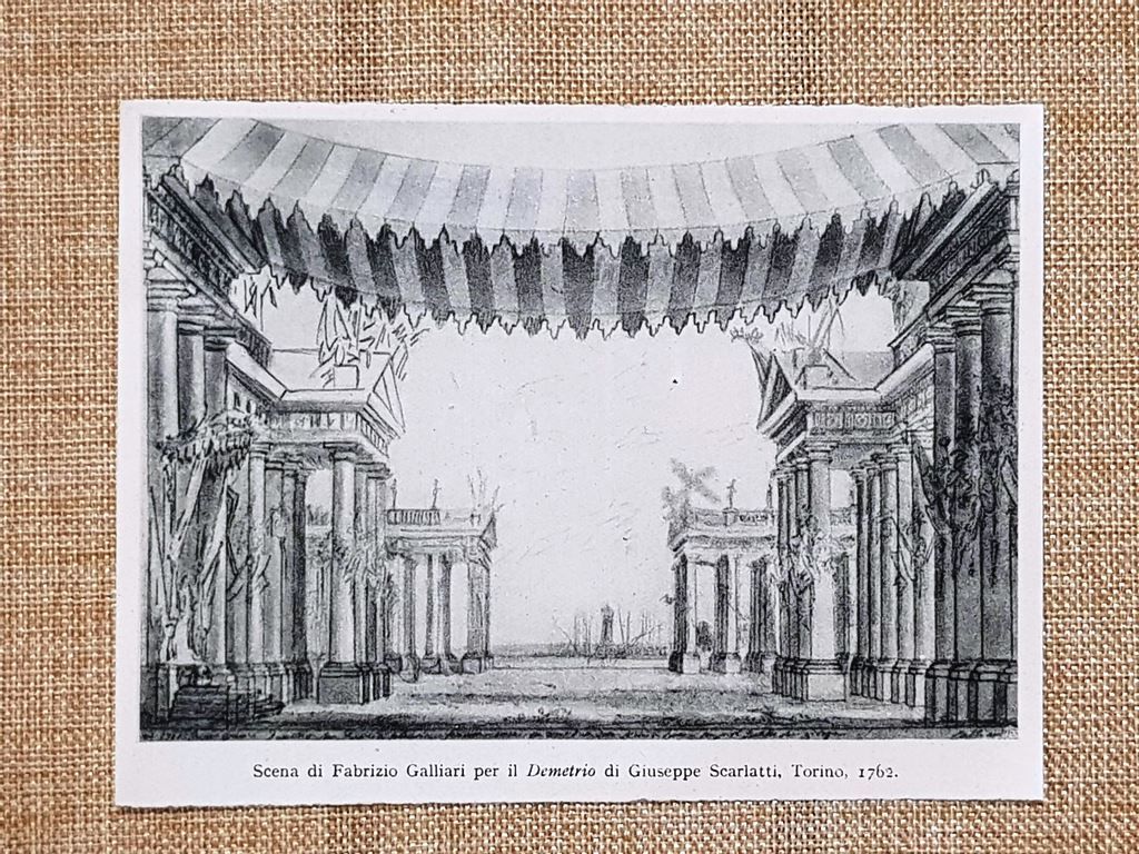 Scena Fabrizio Galliari Demetrio Giuseppe Scarlatti Torino 1762 Stampa del …