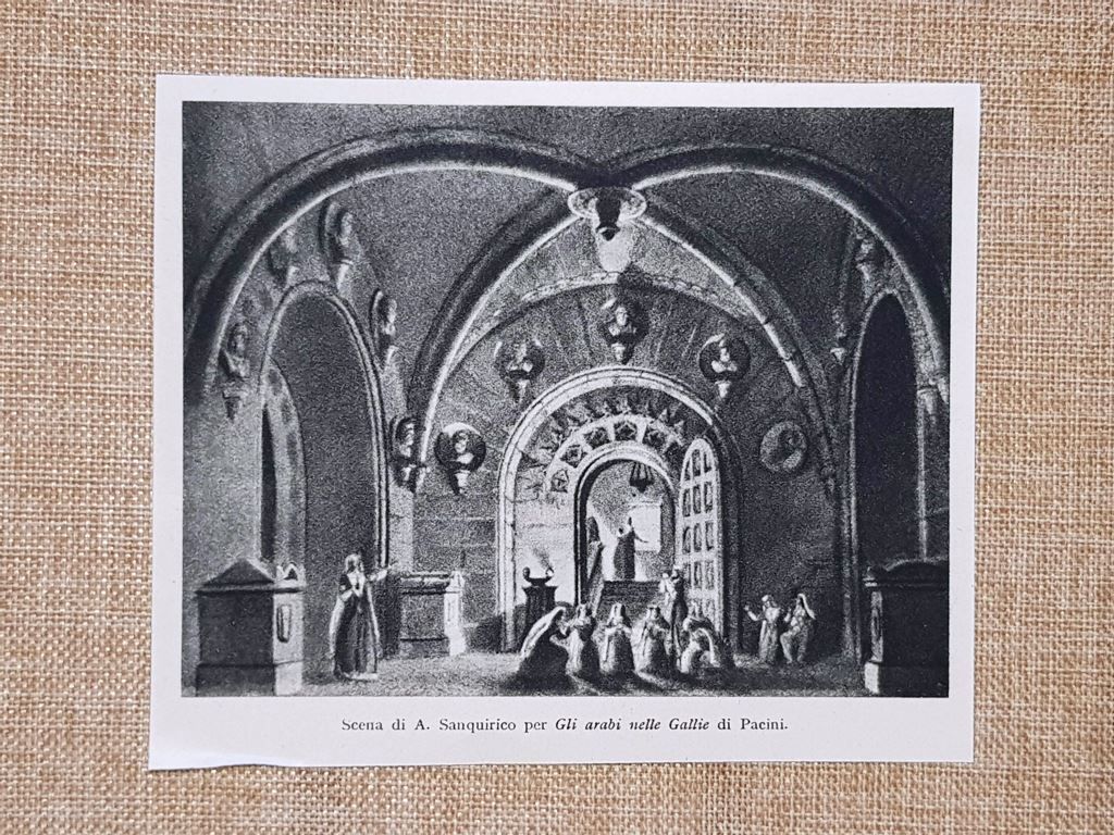 Scenografia A.Sanquirico Gli Arabi nelle Gallie di Pacini Scala 1827 …