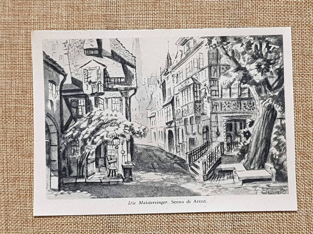 Scenografia di Arent per Die Meistersinger von Nurnberg Stampa del …