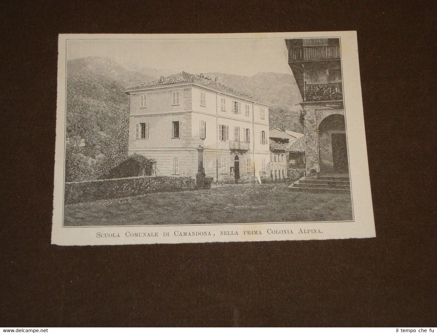 Scuola comunale di Camandona nel 1894 Prima Colonia Alpina Alpini …