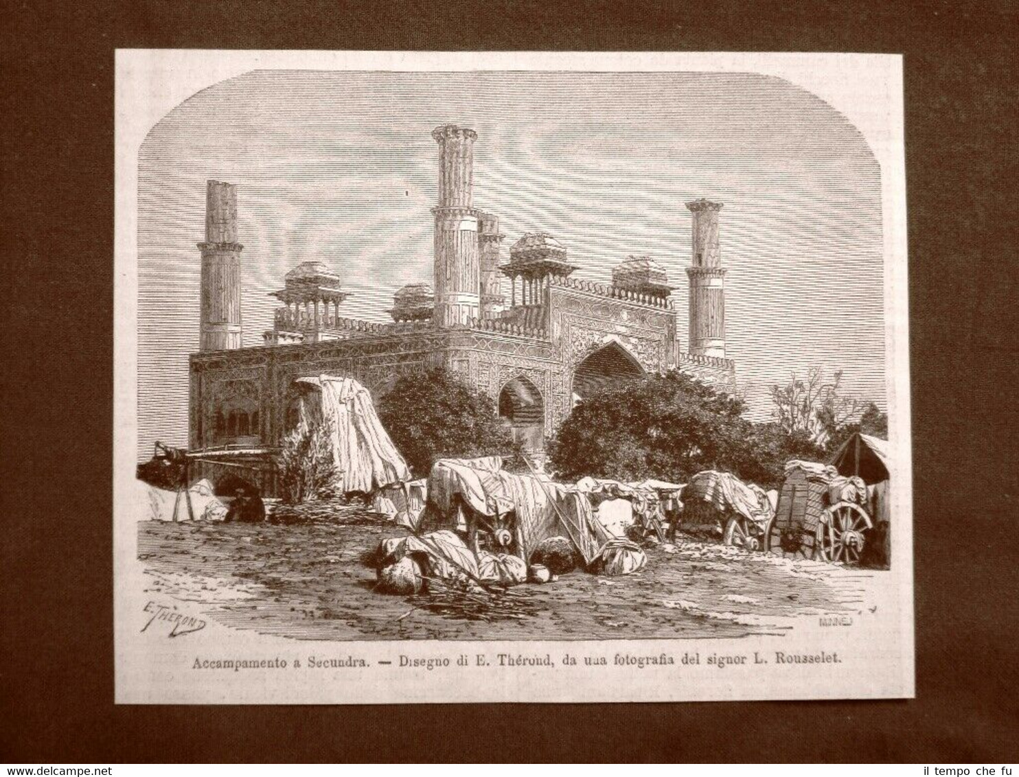 Secunderabad o Secundra nel 1863 Un accampamento India