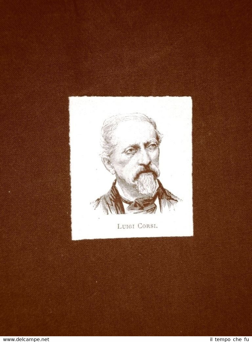 Senatore Luigi Corsi nel 1876 Savona, 10 febbraio 1815 – …