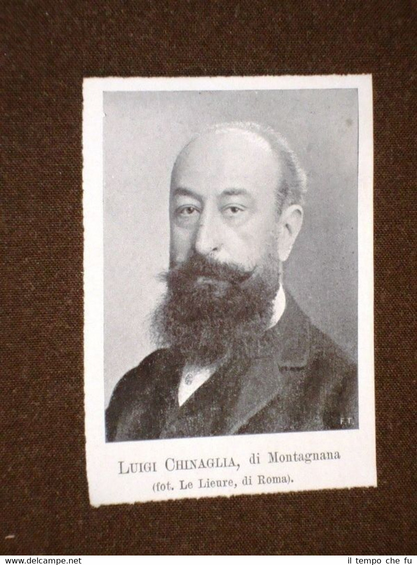 Senatore nel 1905 Luigi Chinaglia di Montagnana