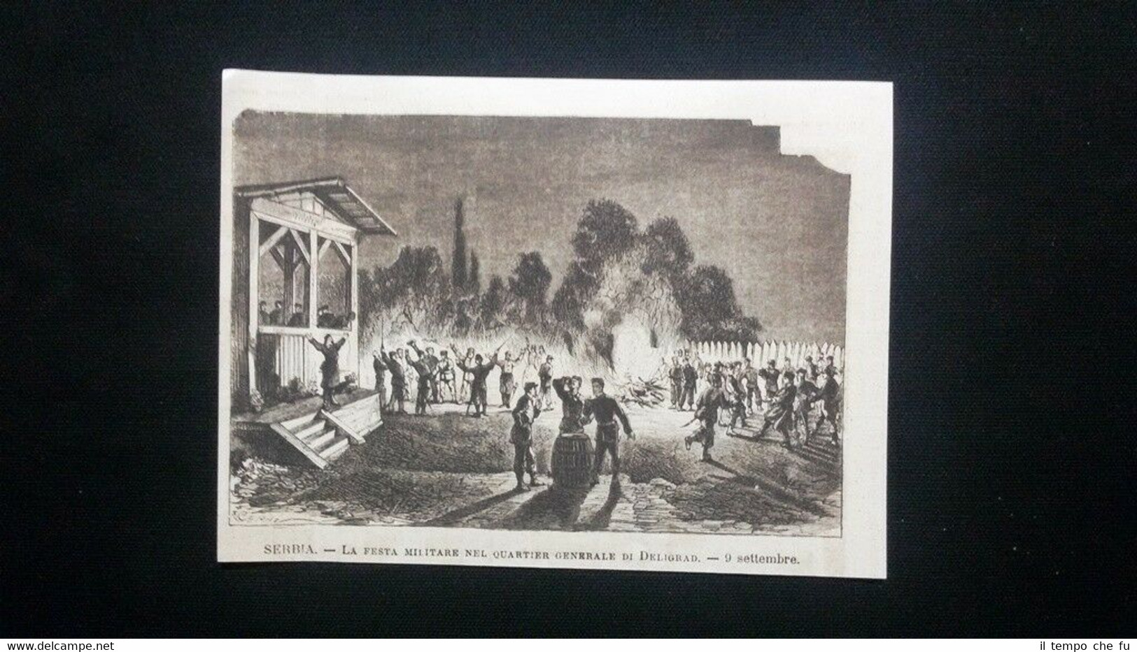 Serbia - 9 settembre 1876 La Festa Militare nel quartiere …