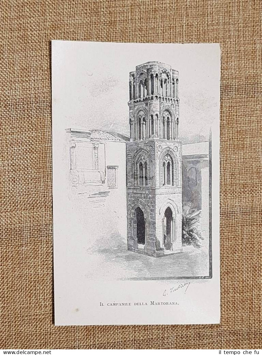 Sicilia 1897 Palermo Campanile della Martorana o di Santa Maria …