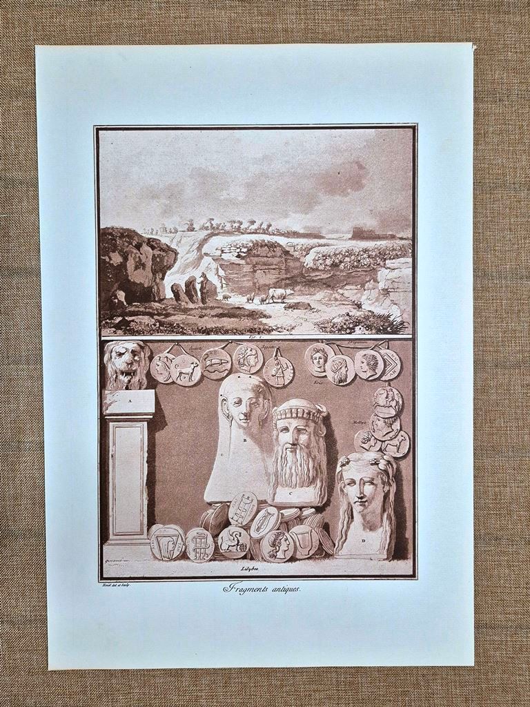 Sicilia resti Ponte antico Lilibeo Jean Houel Voyage pittoresque 1782 …