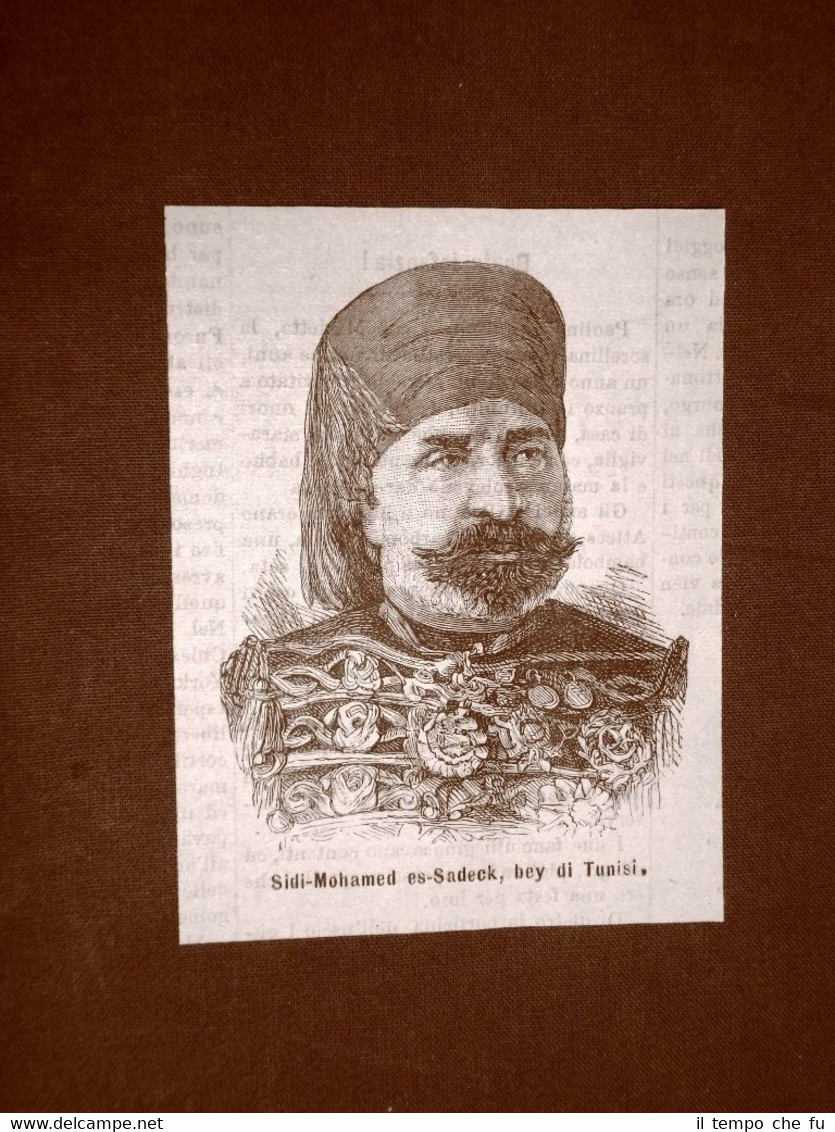 Sidi Mohammed Es-Sadek nel 1881 Bey di Tunisi Tunisia
