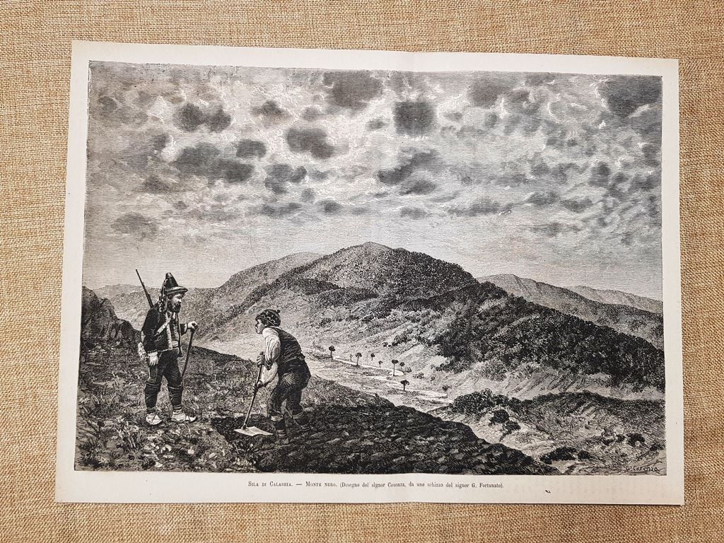Sila di Calabria Il Monte nero nel 1881 Disegno di …
