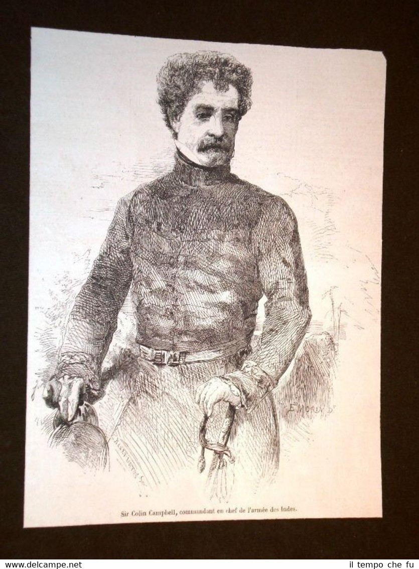 Sir Colin Campbell Generale inglese comandante in capo in India